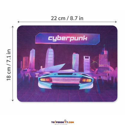 Cyberpunk Design Mouse Pad – Foldable & Anti-Slip (Pack 0f 1)