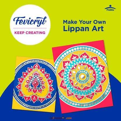 Fevicryl Lippan Art Kit – All-Inclusive DIY Craft Kit (Pack of 1)