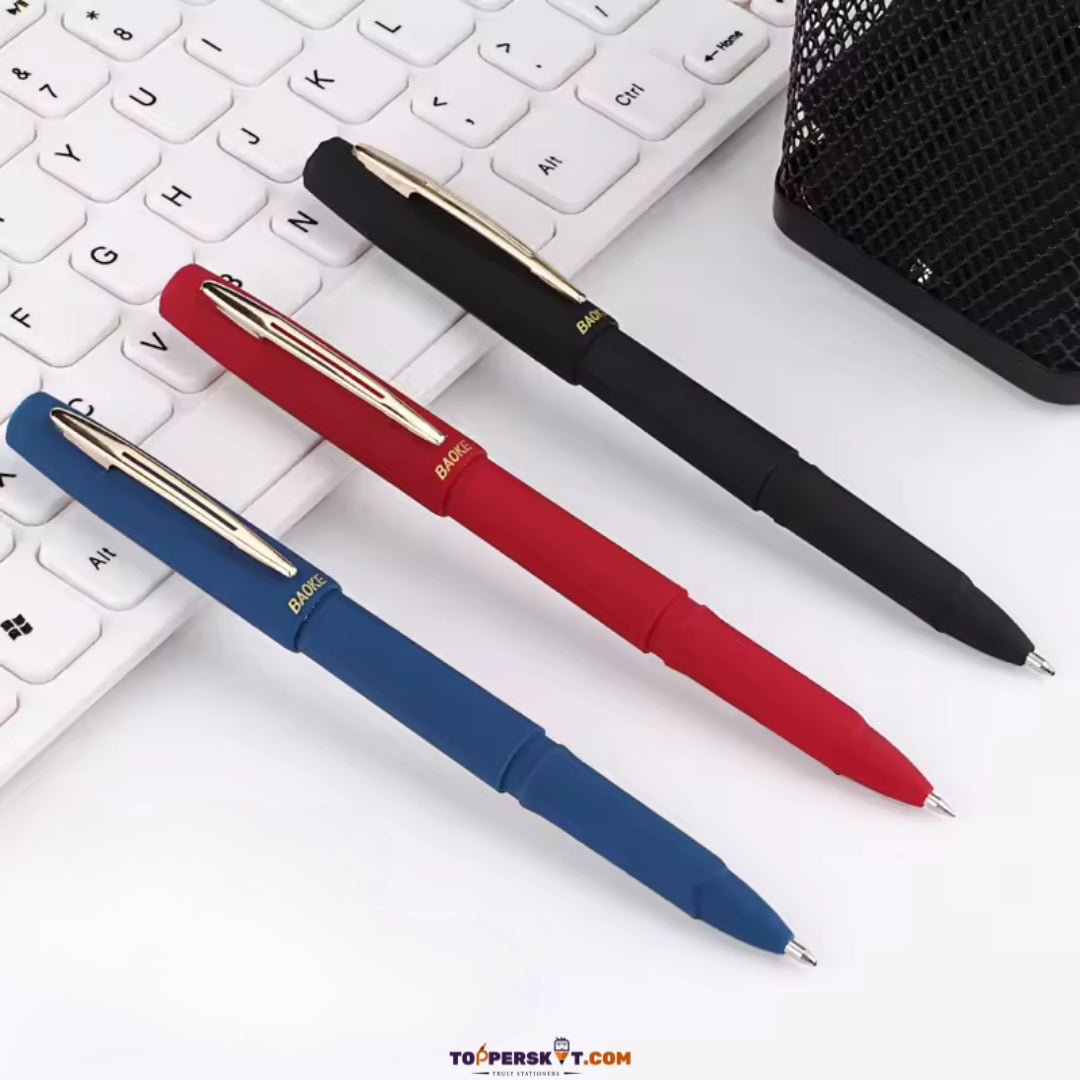Baoke Red 0.7mm Gel Pen with Antibacterial Protection (Pack of 1)