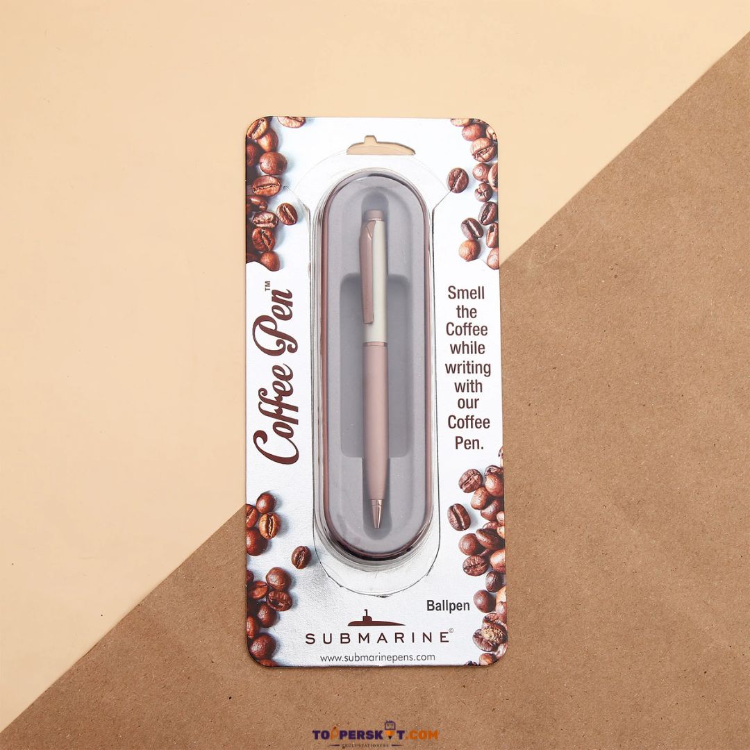 Submarine 979 Jade Coffee Pen – Smooth Writing Ball Pen with Coffee Aroma (Pack of 1)