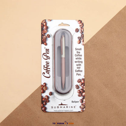 Submarine 979 Jade Coffee Pen – Smooth Writing Ball Pen with Coffee Aroma (Pack of 1)