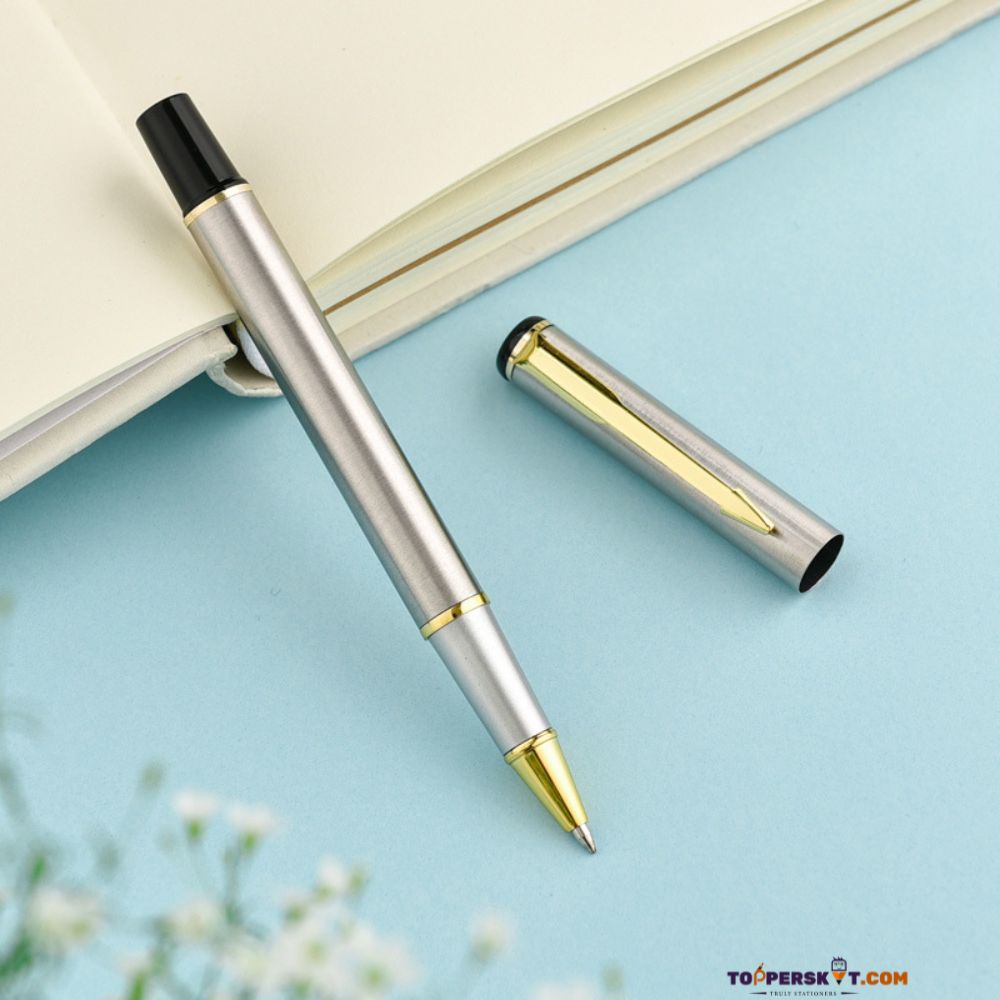 Exquisite Metal Roller Ball Pen Premium Customizable Corporate Gift -Blue Ink (Pack of 1)