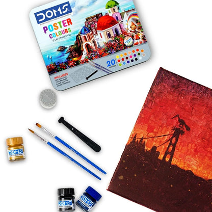 Doms Poster Colours - Multicolour (Pack of 20)