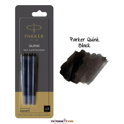 Parker Quink Ink Cartridges - Black (Pack of 3)
