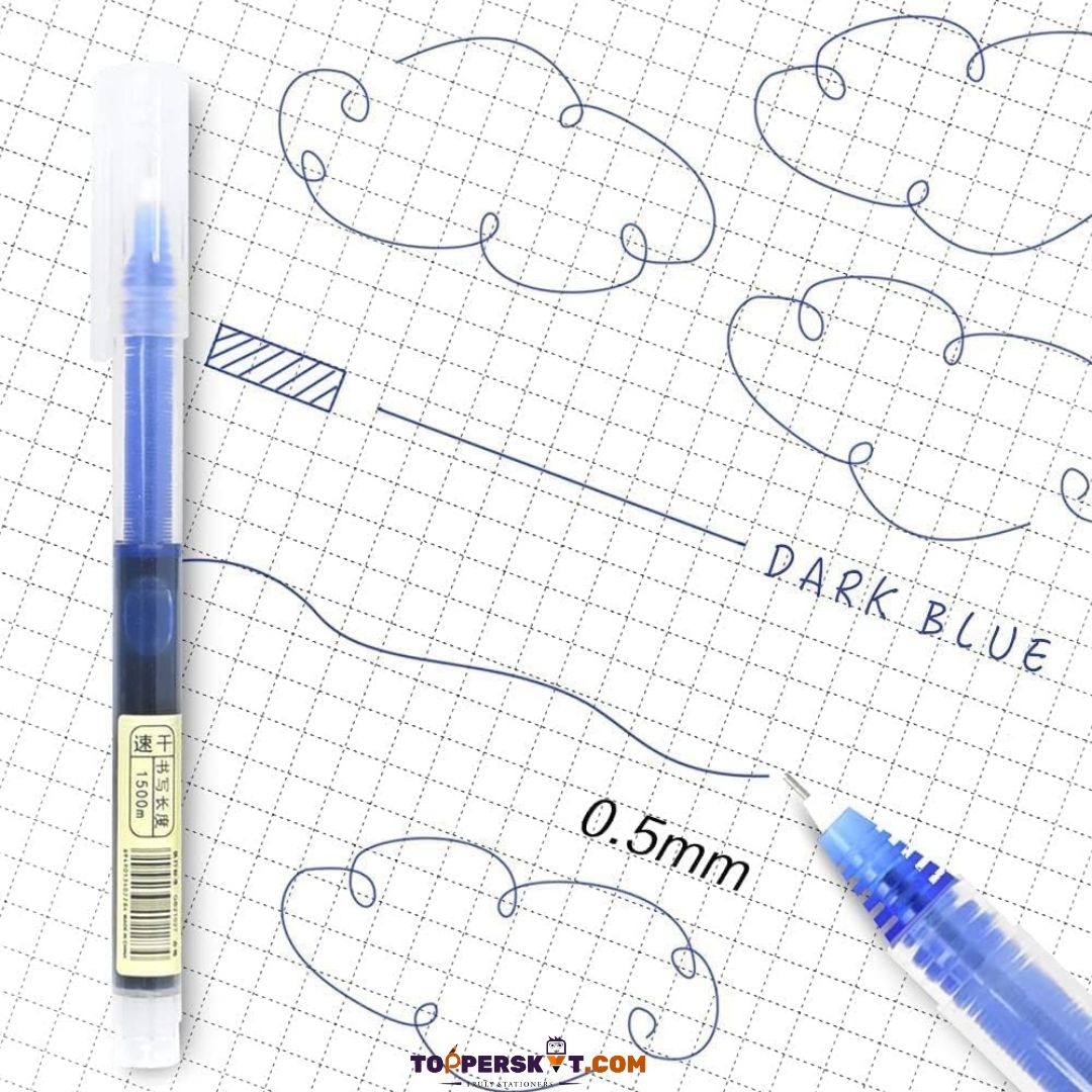 Lantu Roller Gel Pen - Blue (Pack of 1)