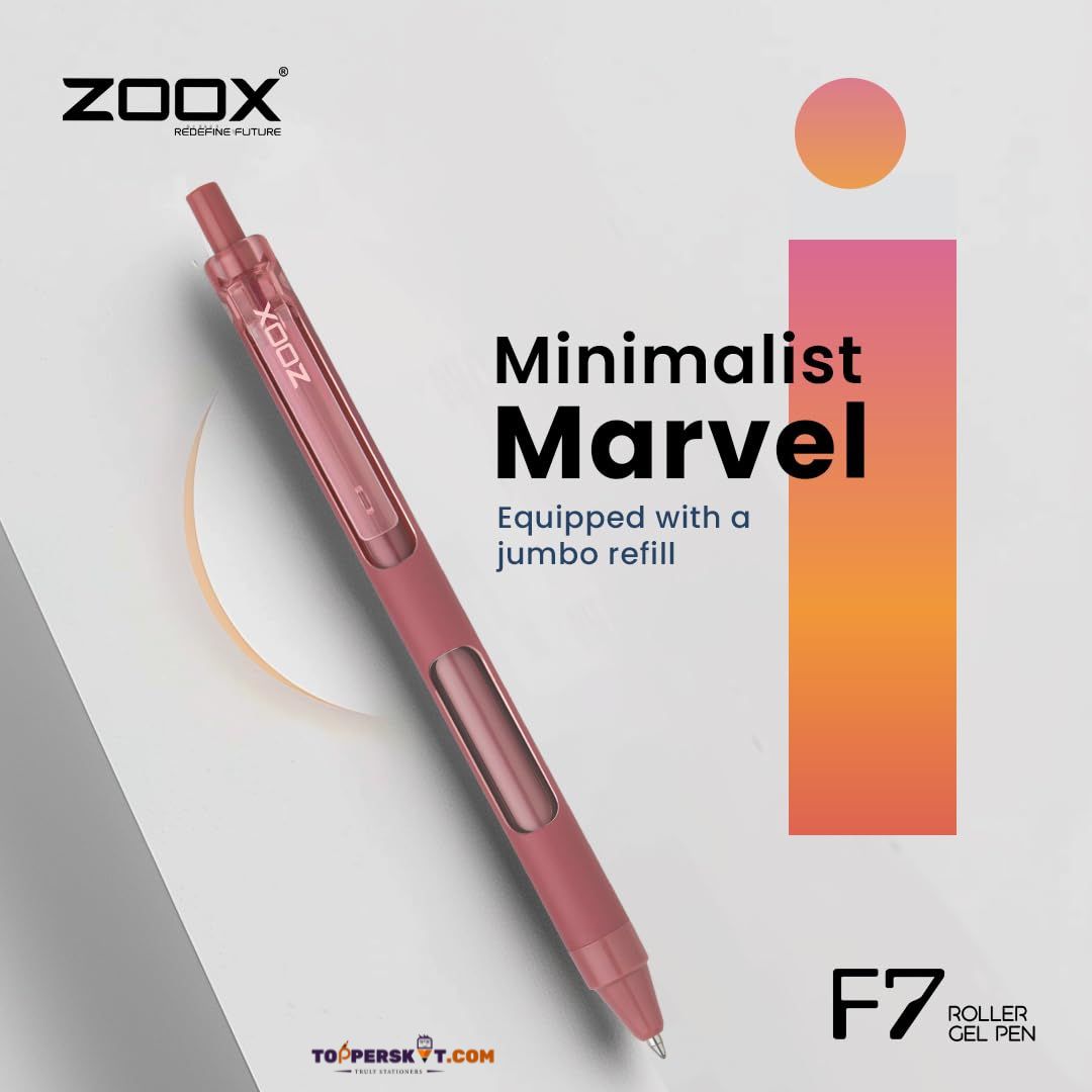 Zoox F7 Premium Roller Pen - Blue (Pack of 1) – Topperskit LLP