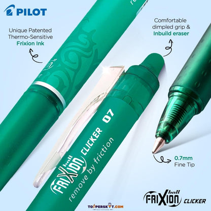 Pilot Frixon Erasable Roller Ball Pen – Green ( Pack of 1 )