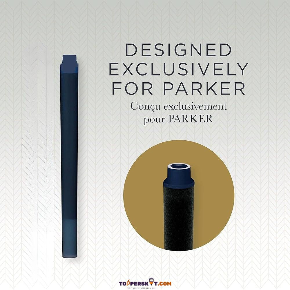 Parker Quink Ink Cartridges - Blue (Pack of 3)
