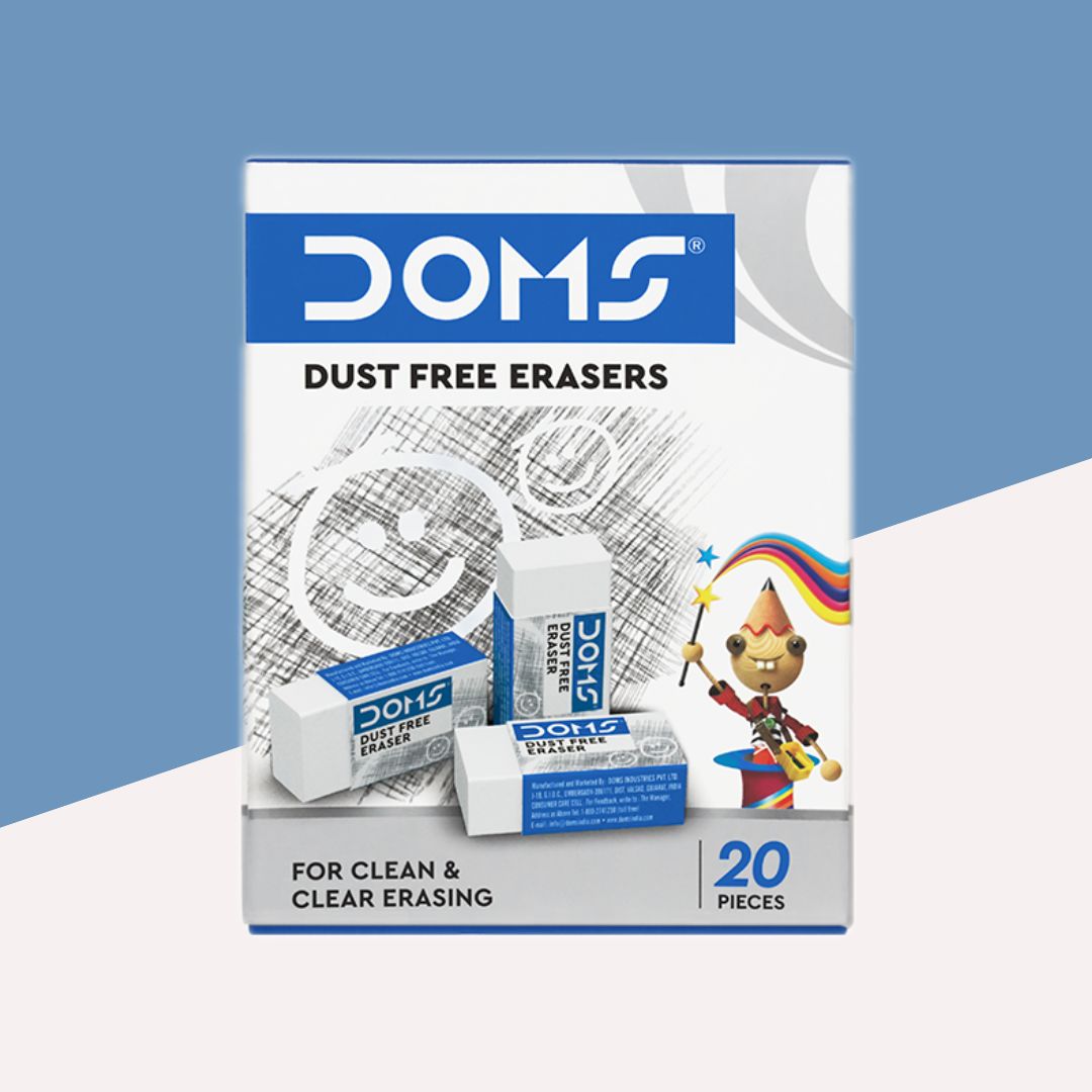 Doms Dust Free Eraser – Medium ( Pack of 20 ) - Topperskit LLP