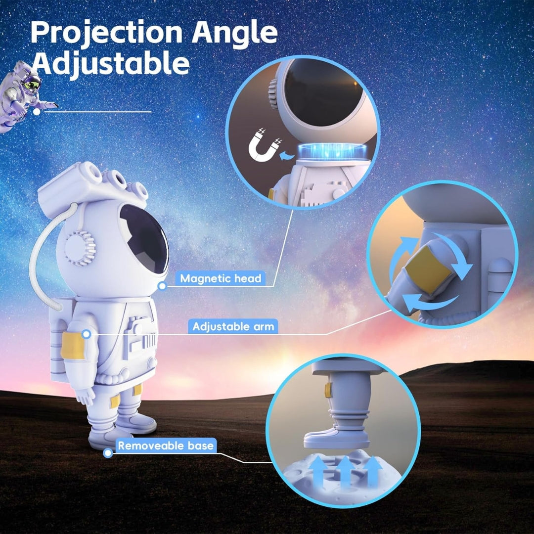 Astronaut Galaxy Projector – Starry Night Light & Space Buddy Room Lamp (Pack of 1)