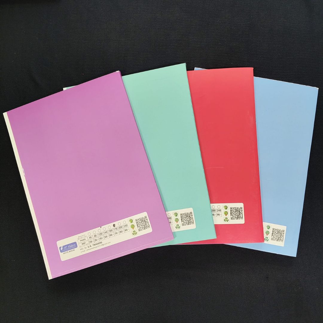 N. Nature Single Line Convent Notebook – 176 Pages (Pack of 1)