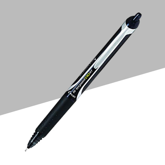 Pilot Hi-Tecpoint V10 RT Roller Ball Pen – 1.0mm Medium Tip Black Ink (Pack of 1)