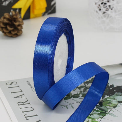 Cloth Ribbon - Blue ( 0.5 inch ) : Perfect for Crafts and Decorations ( Pack of 1 )