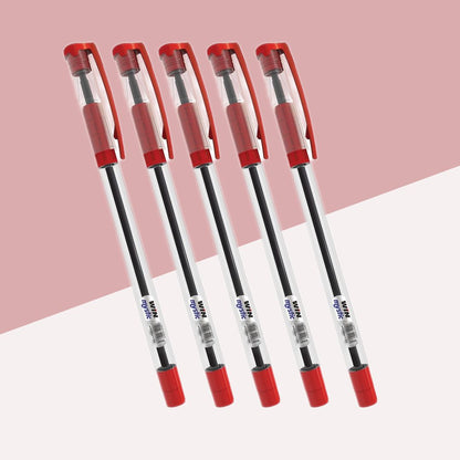 Win Mystic Ball Pen – Red: Elegance and Comfort in Every Stroke ( Pack of 5 ) - Topperskit LLP