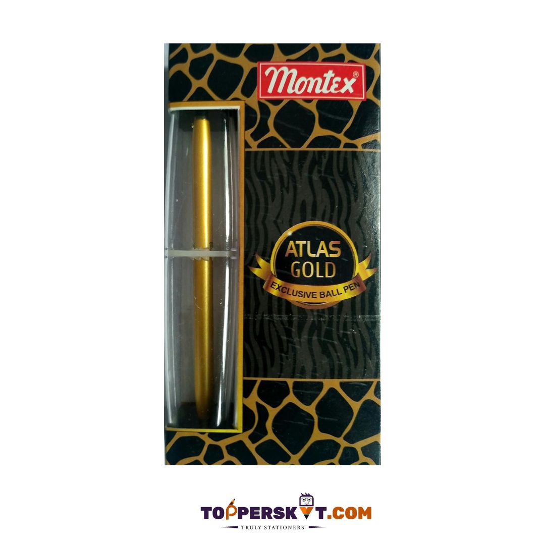 Montex Atlas Gold Exclusive Ball Pen: Elevate Your Writing Experience with Elegance ( Pack of 1 ) - Topperskit LLP