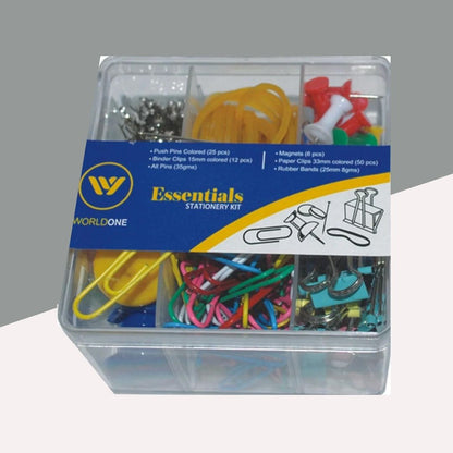 WorldOne Stationery Combo Set - WPS085: Colored Kit for Comprehensive Workspace Organization  ( Pack of 1 ) - Topperskit LLP