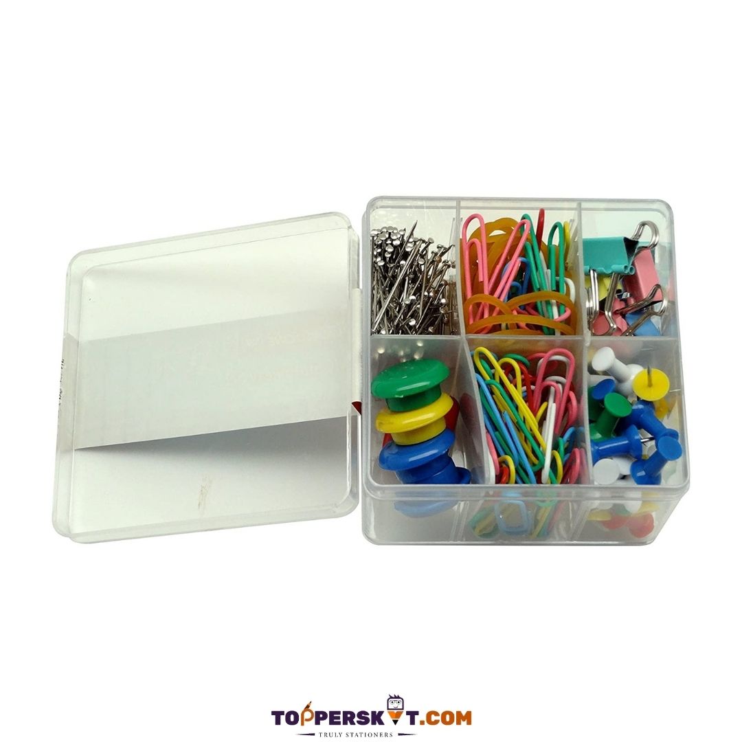 WorldOne Stationery Combo Set - WPS085: Colored Kit for Comprehensive Workspace Organization  ( Pack of 1 ) - Topperskit LLP