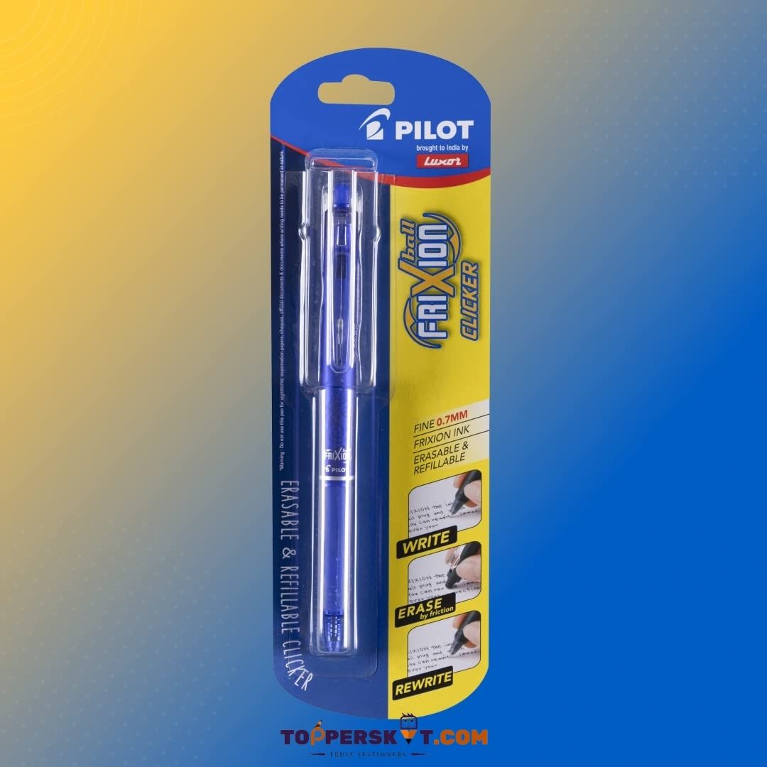 Pilot Frixon Erasable Roller Ball Pen – Blue : Write, Erase, Repeat with Innovative Thermo-Sensitive Ink ( Pack of 1 ) - Topperskit LLP