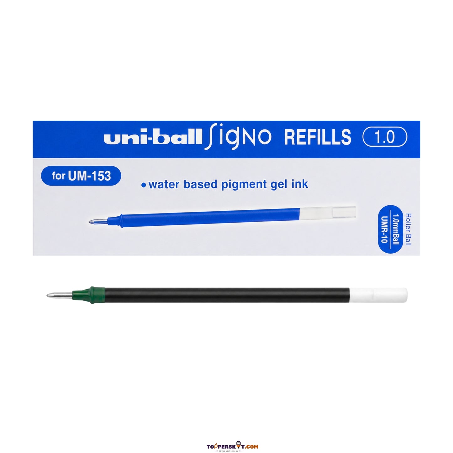 Uni-ball Signo UMR-10 Roller Ball Pen Refill - Blue (Pack of 1)