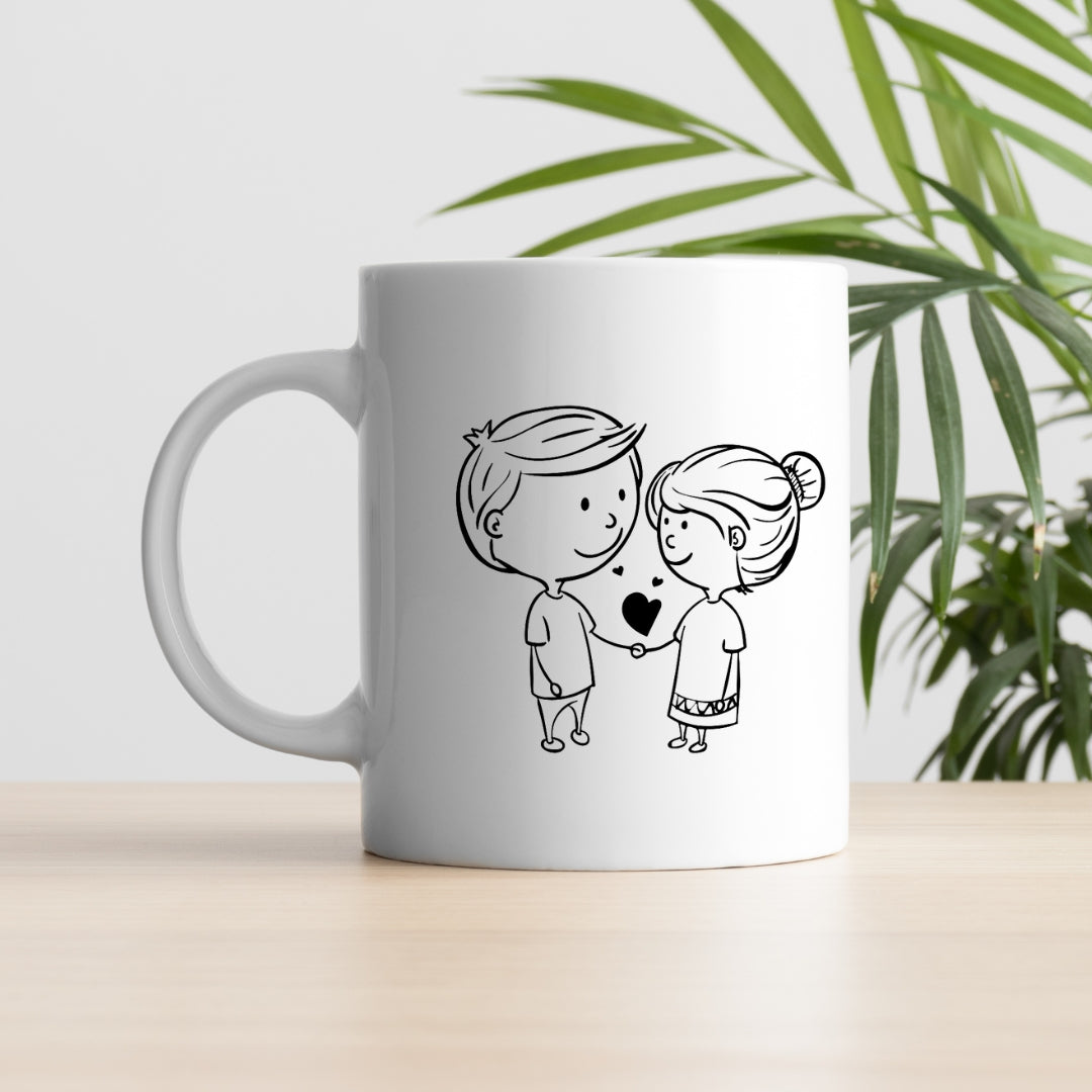 Stylish Coffee Mug with Printed Design (Pack of 1)