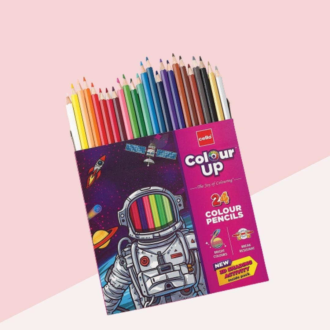 Cello Colour Up Colour Pencil: Vibrant Shades ( Pack of 24 ) - Topperskit LLP