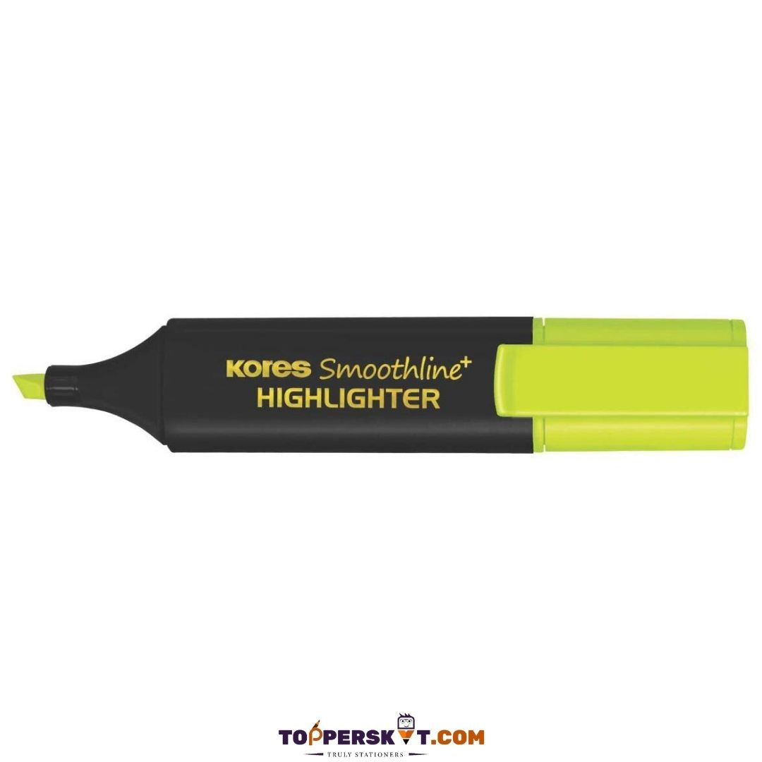 Kores Smoothline Highlighter: Vibrant Colors, Refillable, and Precise Marking ( Pack Of 5 ) - Topperskit LLP