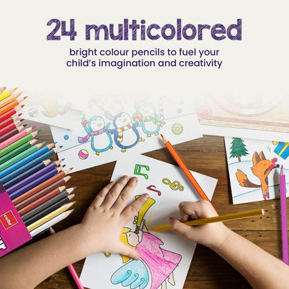 Cello Colour Up Colour Pencil: Vibrant Shades ( Pack of 24 ) - Topperskit LLP