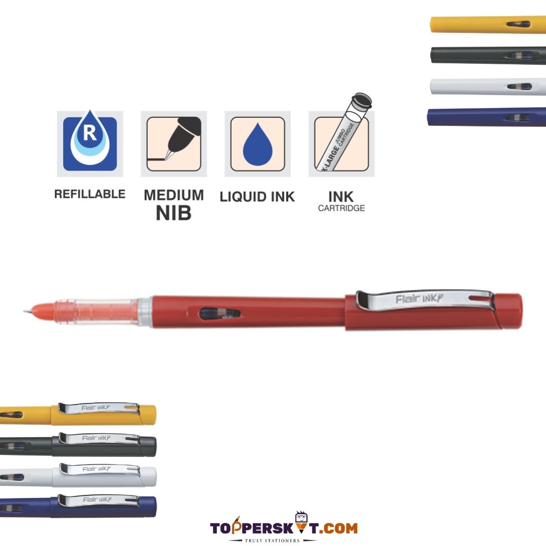 Flair Inky CFO Liquid Ink Fountain Pen: Exquisite Elegance, Exceptional Precision ( Pack of 1 ) - Topperskit LLP