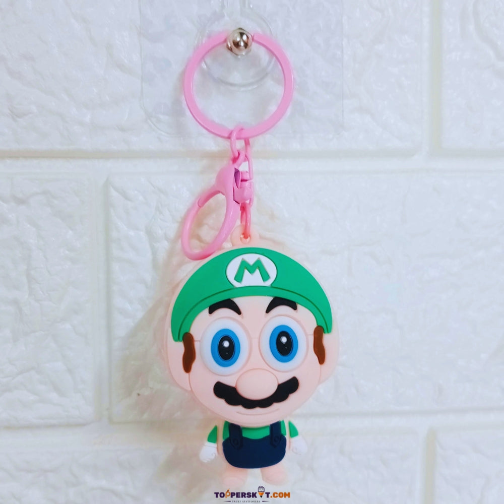 3D Rubber Silicone Mario Keychain (Pack of 1)