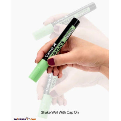 Camel Acrylic Marker – Multi-Surface, Water-Based Ink (Pack of 6)