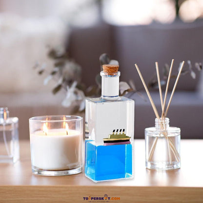 Large Creative Fluid Liquid Drifting Wine Bottle Paper Weight (Pack of 1)