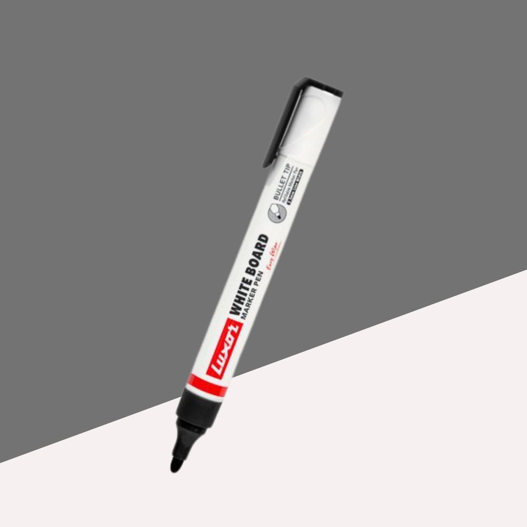 Luxor Whiteboard Marker-Black : Effortless Writing, Easy Erasability ( Pack of 1 ) - Topperskit LLP