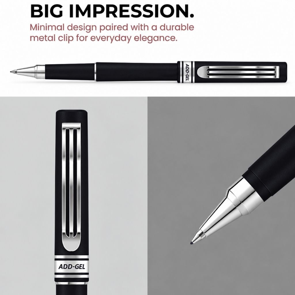 Add Gel BRP-100 Ball Roller Pen – Black (Pack Of 1)