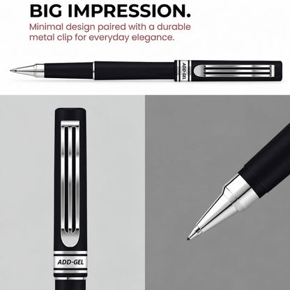 Add Gel BRP-100 Ball Roller Pen – Black (Pack Of 1)