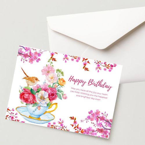 Premium Birthday Card with Envelope 300 GSM Cold-Pressed Paper (Pack of 1)