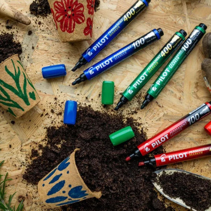 Pilot Permanent Marker 100 Bullet Tip - Blue (Pack of 1)