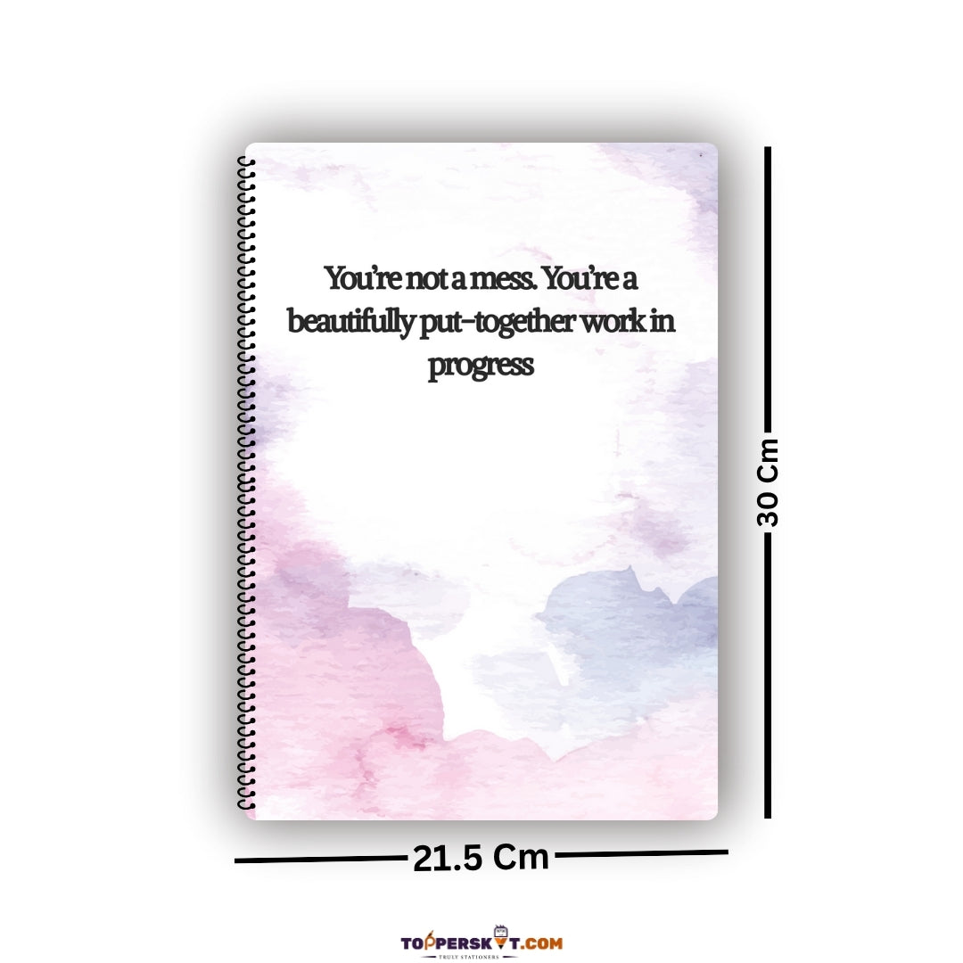A4 Size Unruled Spiral Notebook– Premium Quality (Pack of 1)