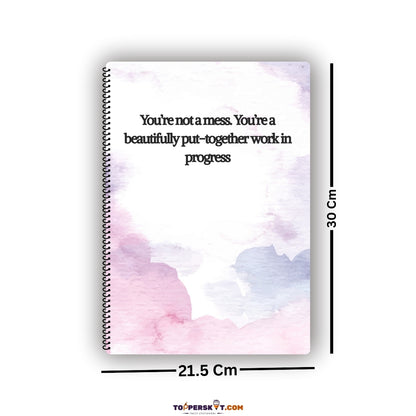 A4 Size Unruled Spiral Notebook– Premium Quality (Pack of 1)