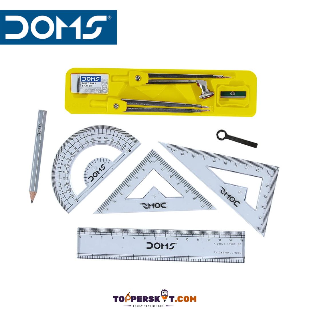 Doms Geomiti Mathematical Drawing Instrument Box ( Pack Of 1 ...