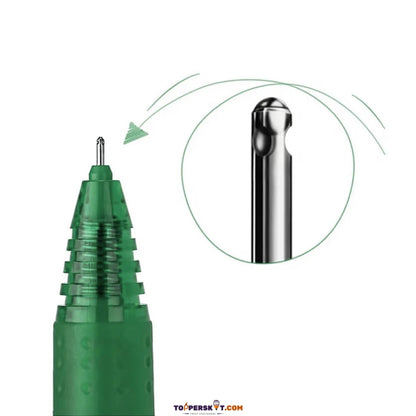 Pilot Hi-Tecpoint V5RT Retractable & Refillable Roller Ball Pen – Green (Pack of 1)