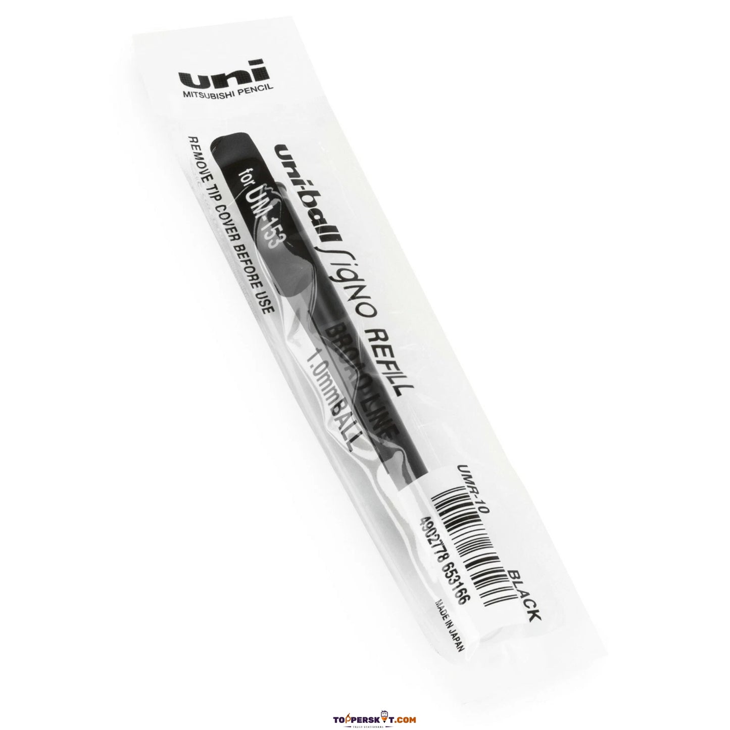 Uni-ball Signo UMR-10 Roller Ball Pen Refill - Black (Pack of 1)