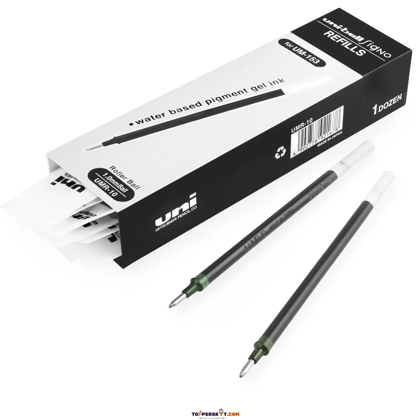 Uni-ball Signo UMR-10 Roller Ball Pen Refill - Black (Pack of 1)