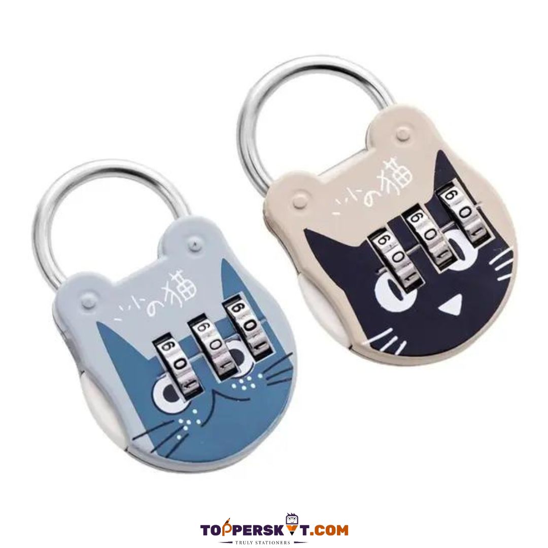 Mini 3 Digit Password Bag Lock - Secure Your Belongings with Ease ( Pack of 1 ) - Topperskit LLP