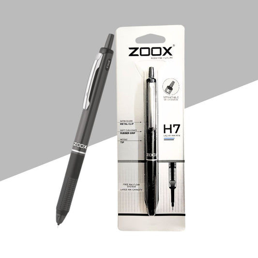 Zoox H7 Liquid Ink Pen - Black (Pack of 1)