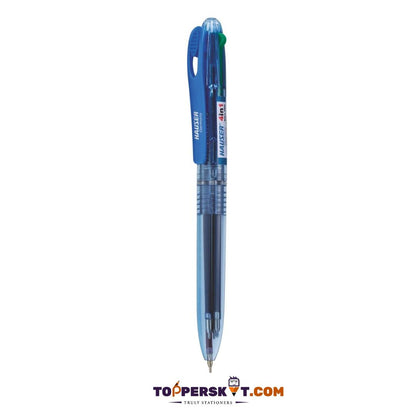 Hauser 4 Colour Ball Pen: Versatility in Every Stroke ( Pack of 1 ) - Topperskit LLP