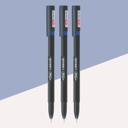 Flair Carbonix Gel Pen – Blue : A Stylish Fusion of Bold Writing and Timeless Design ( Pack of 1 ) - Topperskit LLP