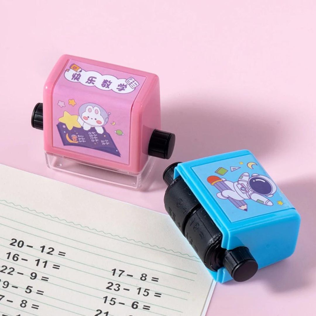 Math Magic Roller Stamp: Educational Fun in Every Roll! ( Pack of 1 ) - Topperskit LLP