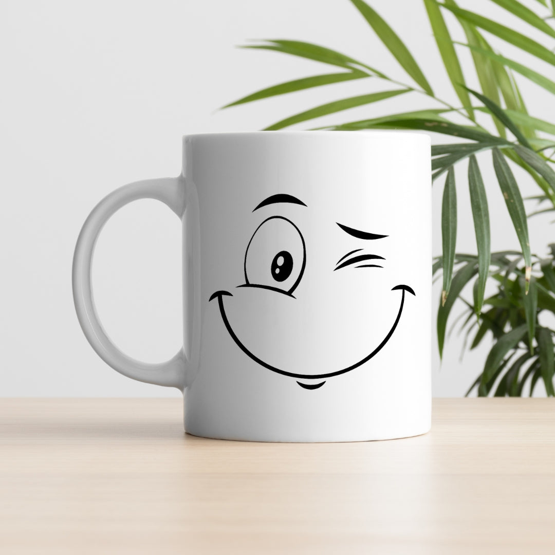 Stylish Coffee Mug with Printed Design (Pack of 1)