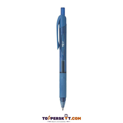 FLAIR V2 Retractable Gel Pen – Blue : The Ultimate Writing Experience Smooth, Smudge-Free, and Refillable ( Pack of 1 ) - Topperskit LLP