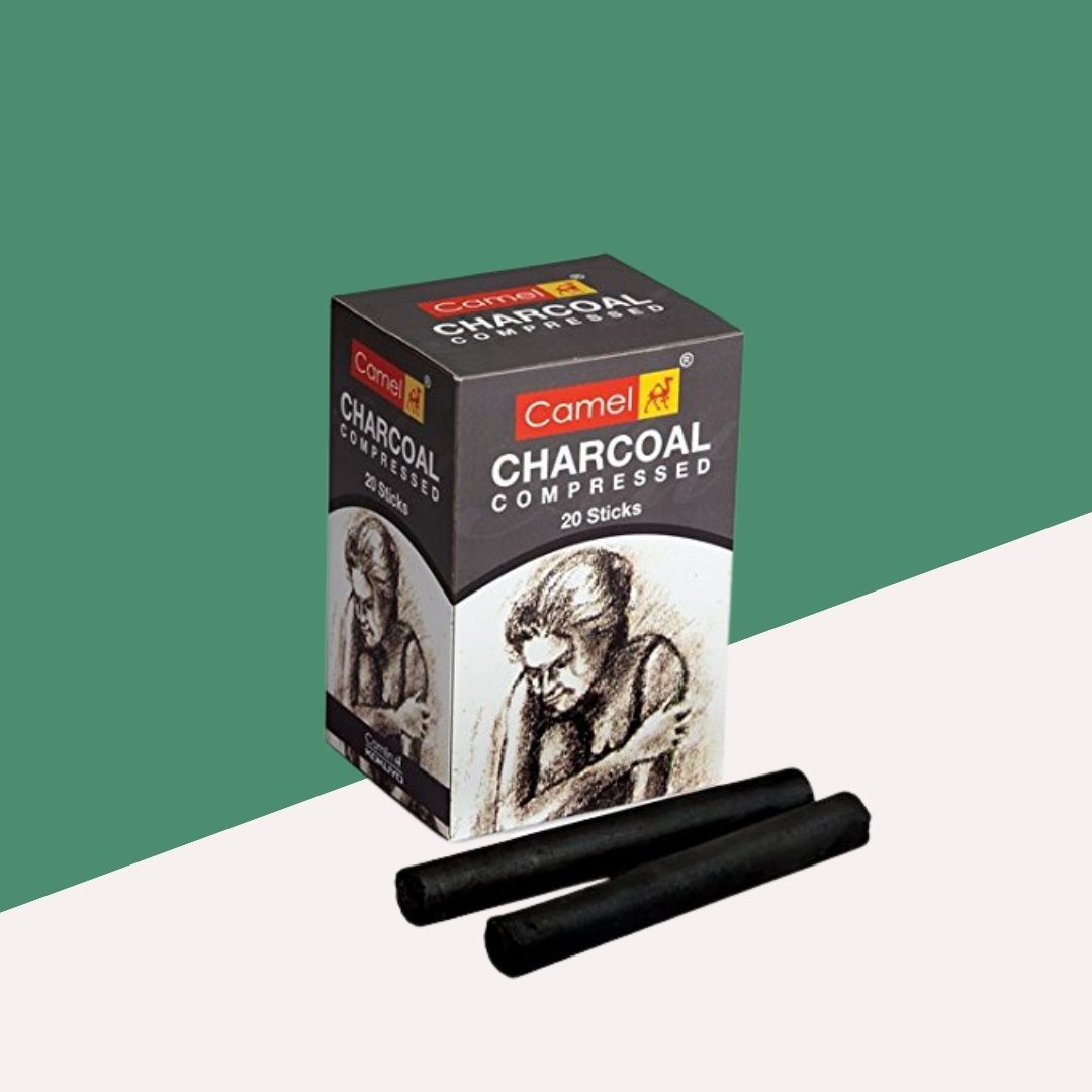 Camlin Premium Compressed Charcoal Stick ( Pack of 1 ) - Topperskit LLP